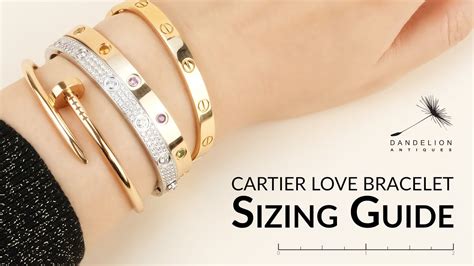 size 18 cartier love bracelet in inches|cartier love bracelet with diamonds.